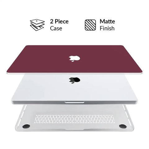 Burgundy 1990 MacBook Case