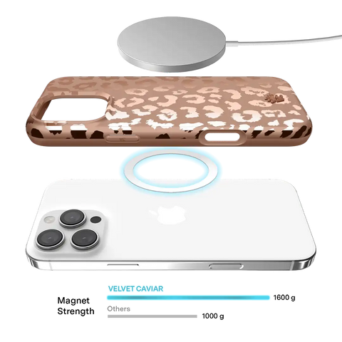 Bronze Chrome Leopard iPhone Case