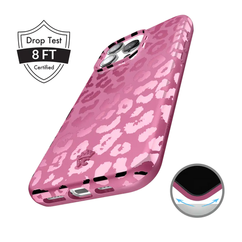 Pink Ruby Leopard iPhone Case
