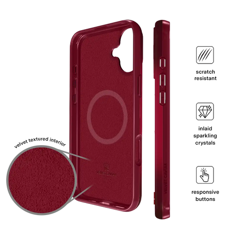 Black Cherry Crystal iPhone Case