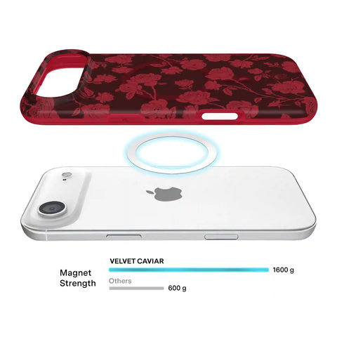 Dark Cherry Floral iPhone Case
