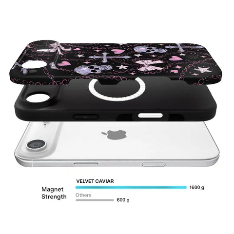 Pretty Punk Skulls iPhone Case