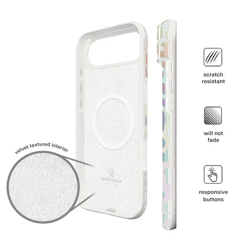 White Opal Leopard iPhone Case