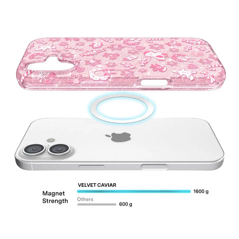 Pink Christmas Glitter iPhone Case