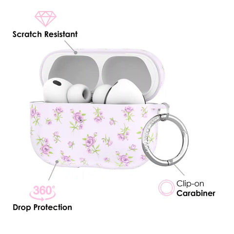 Dainty Lilac Floral AirPod Case