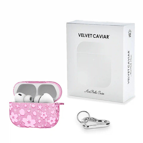 Cherry Blossom Glitter AirPod Case