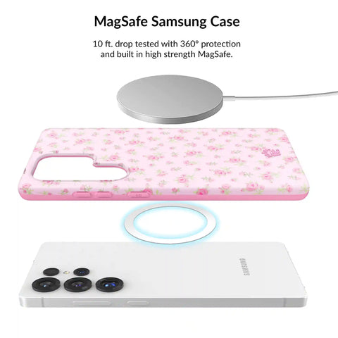 Dainty Pink Floral Samsung Bundle Set