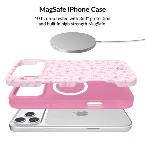 Dainty Pink Floral iPhone Bundle Set