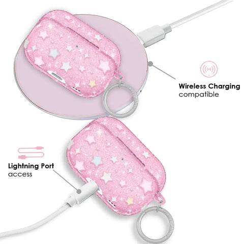 Falling Star Glitter AirPod Case