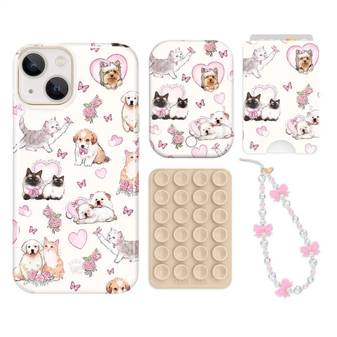 Puppies and Kittens iPhone Bundle Set - Wallet