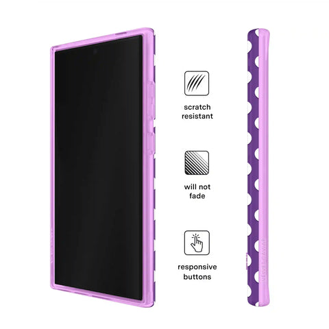 Violet Glow Polka Dot Samsung Case