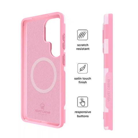 Pink Vibe Checkered Samsung Case