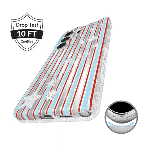 Stars & Stripes Glitter Samsung Case