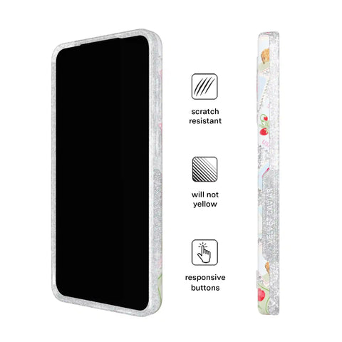 Spring Whimsy Stamps Glitter Samsung Case