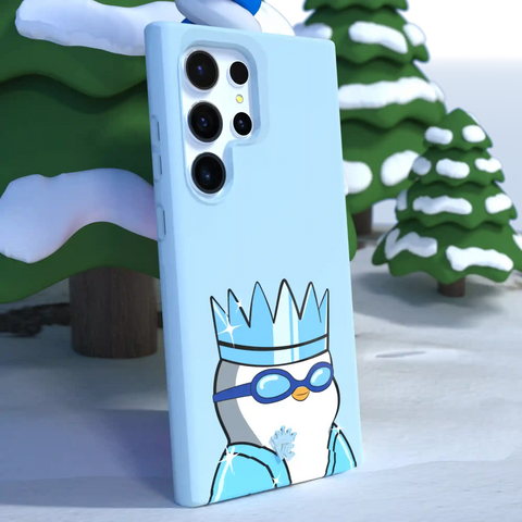 Pudgy Penguins Polar Blue Samsung Case