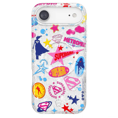 Supergirl Krypto Glitter iPhone Case