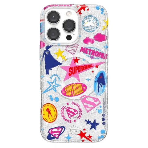 Supergirl Krypto Glitter iPhone Case