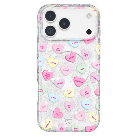 Sweet Hearts Glitter iPhone Case