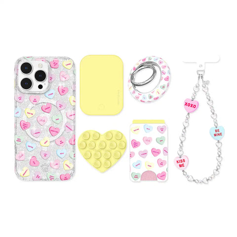 Sweet Hearts Glitter iPhone Bundle Set