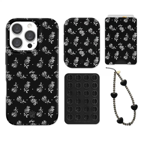 Vintage Roses iPhone Bundle Set - Wallet