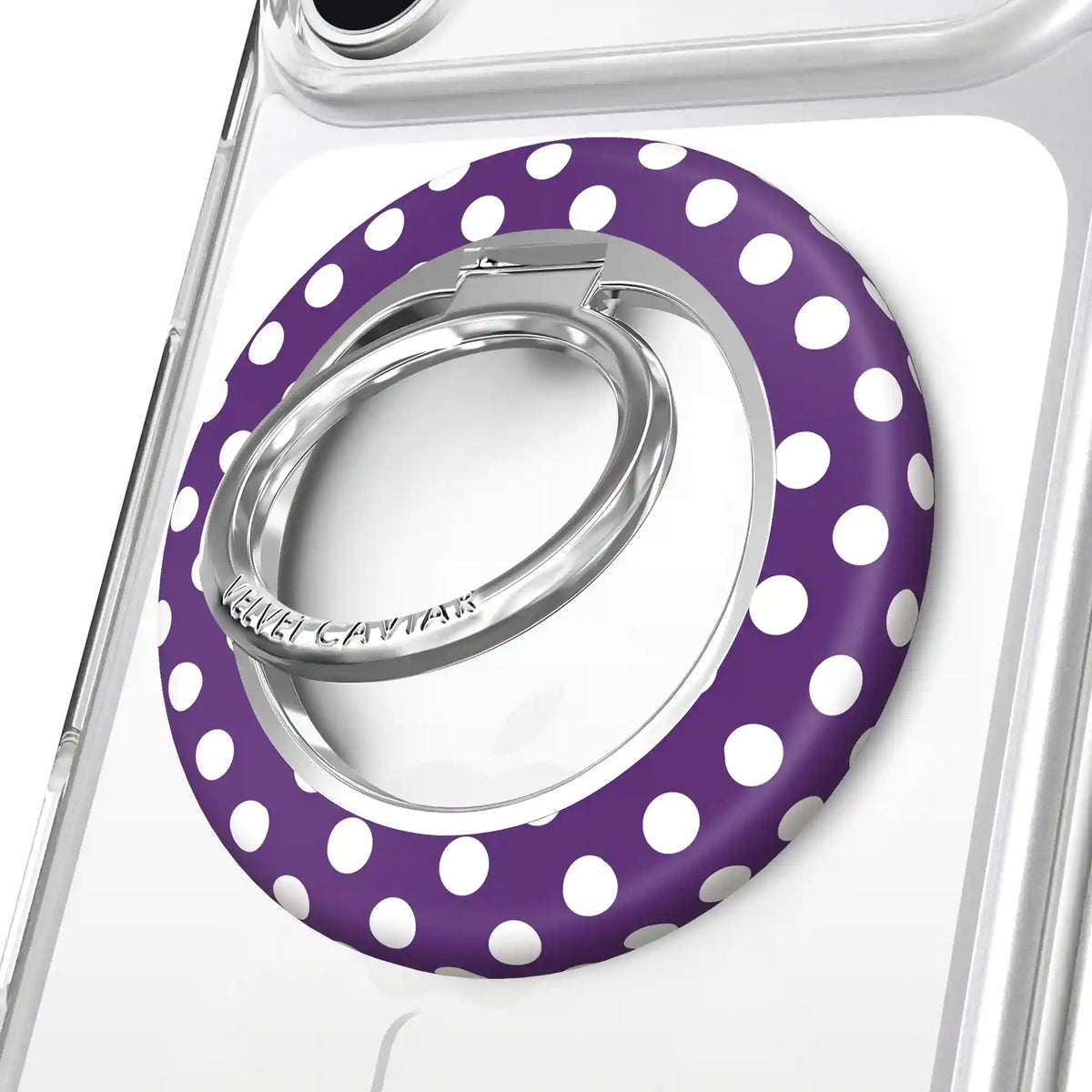 Violet Glow Polka Dot MagSafe Grip Ring