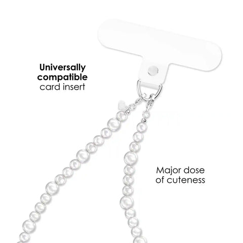 White Pearl Phone Charm