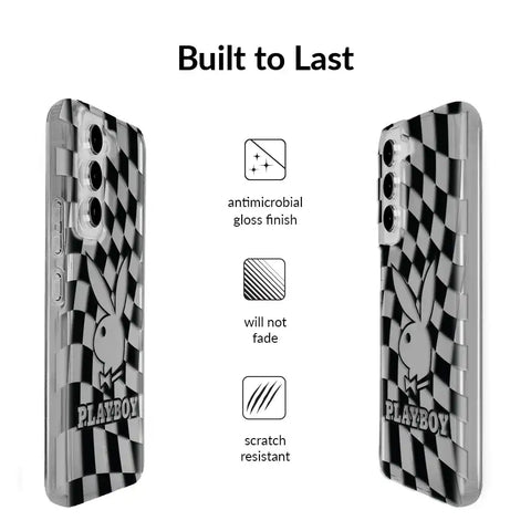 Playboy Checkmate Clear Samsung Case