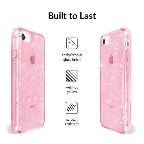 Pink Stardust Glitter iPhone Case