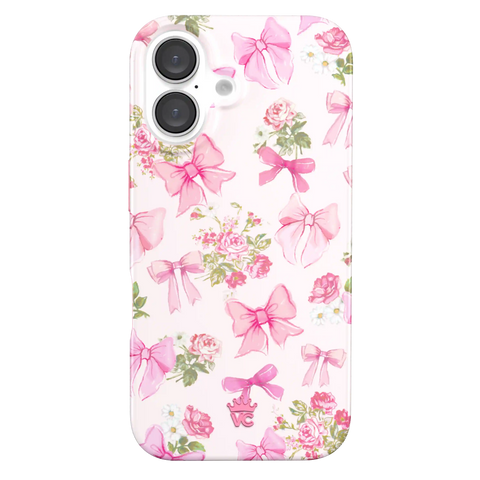 Posie Pink Bow iPhone Case