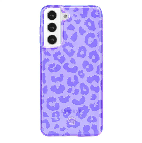 Electric Purple Leopard Samsung Case