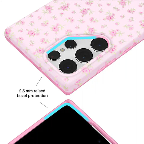 Dainty Pink Floral Samsung Case