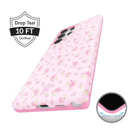 Dainty Pink Floral Samsung Case