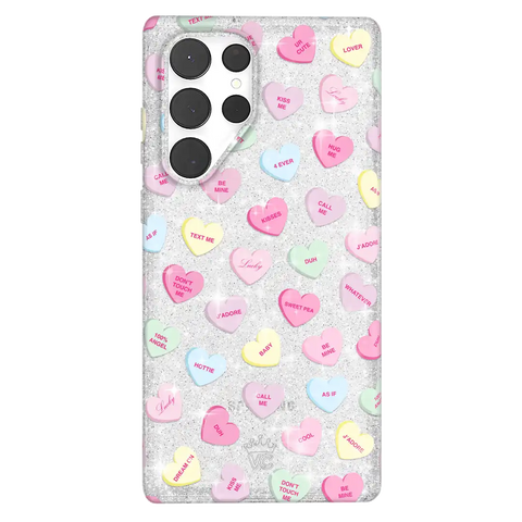 Sweet Hearts Glitter Samsung Case