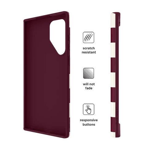 Burgundy Vibe Checker Samsung Case