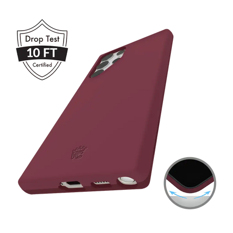 Burgundy 1990 Samsung Case