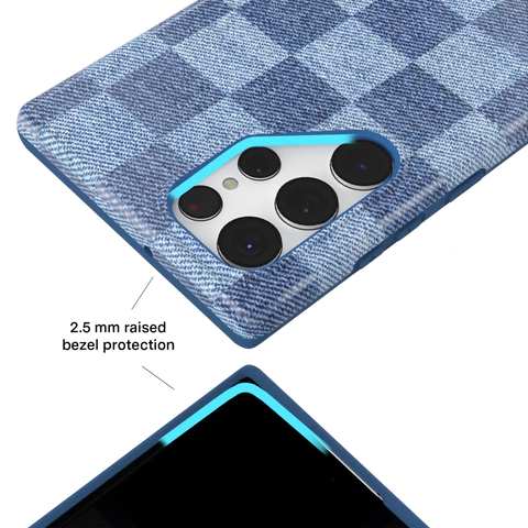 Denim Vibe Checkered Samsung Case
