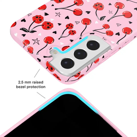 Sour Cherry Skulls Samsung Case