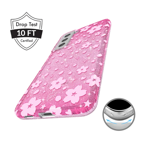Cherry Blossom Glitter Samsung Case