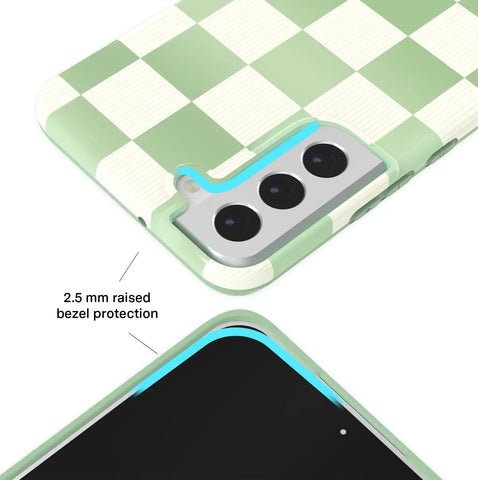 Pistachio Vibe Checkered Samsung Case