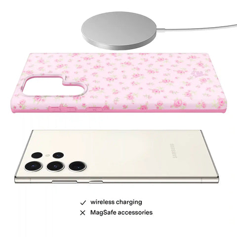 Dainty Pink Floral Samsung Case