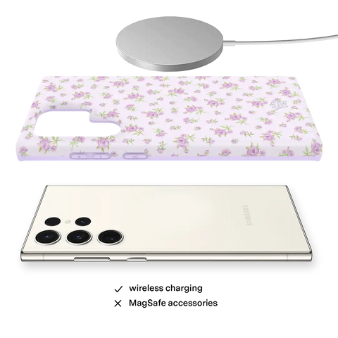 Dainty Lilac Floral Samsung Case