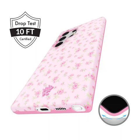 Dainty Pink Floral Samsung Case