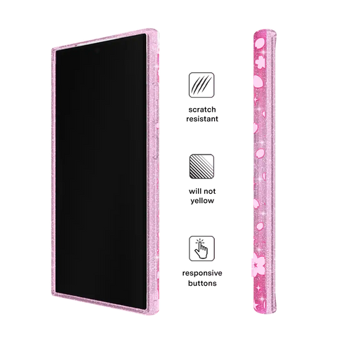 Cherry Blossom Glitter Samsung Case