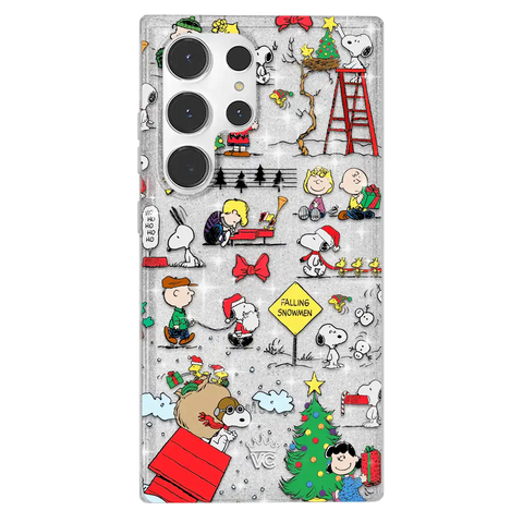 Snoopy Christmas Glitter Samsung Case
