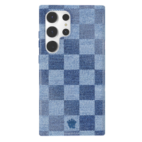 Denim Vibe Checkered Samsung Case