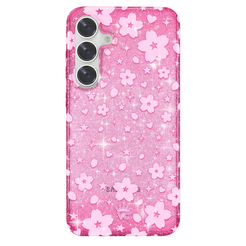 Cherry Blossom Glitter Samsung Case