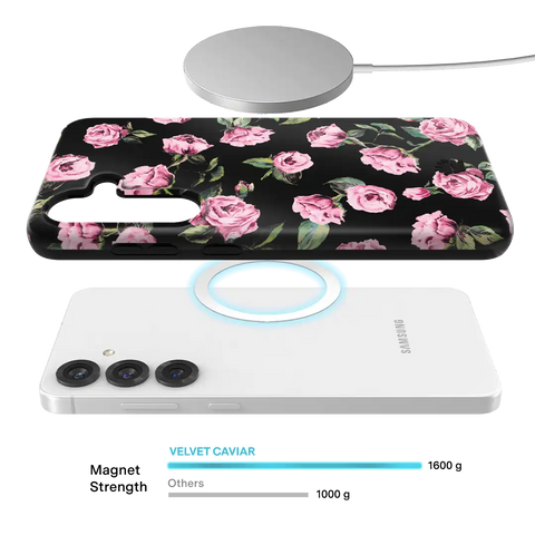 Pink Rose Floral Samsung Case