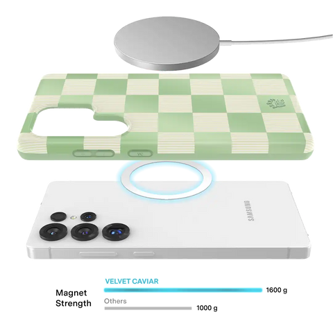 Pistachio Vibe Checkered Samsung Case