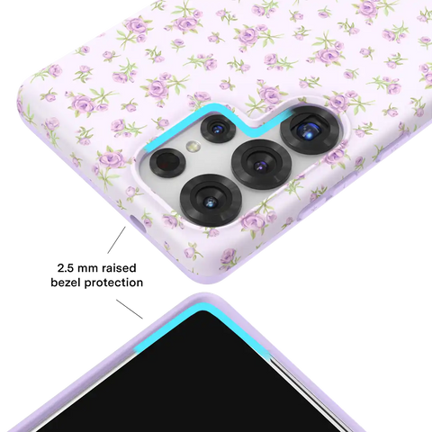 Dainty Lilac Floral Samsung Case