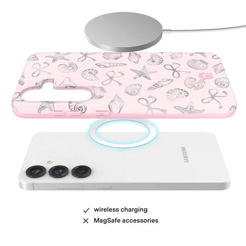 Pink Coastal Seashells Samsung Case